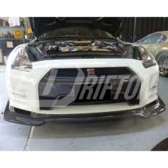 Top Secret Style Carbon Fiber Front Lip For Nissan R35 GTR DBA 2012-2016