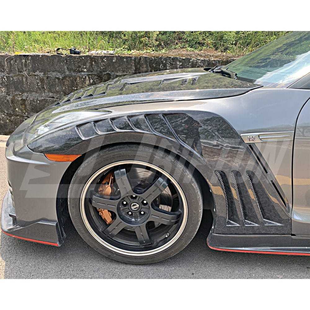Vent Style Carbon Fiber Fender For Nissan R35 GTR 2008-2026