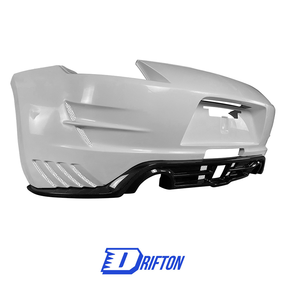 Varis Arising II Style Half Carbon Fiber Rear Bumper For NIissan 370Z Z34 2008-2019