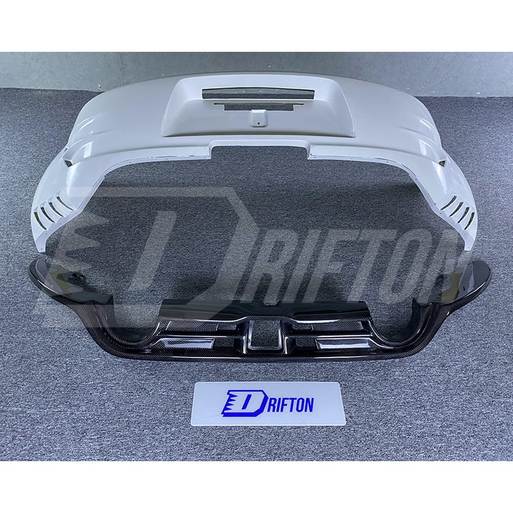 Varis Arising II Style Half Carbon Fiber Rear Bumper For NIissan 370Z Z34 2008-2019
