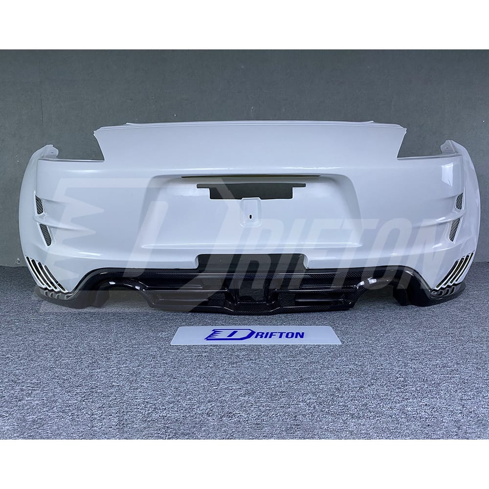 Varis Arising II Style Half Carbon Fiber Rear Bumper For NIissan 370Z Z34 2008-2019