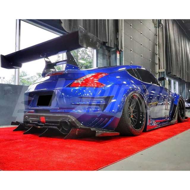 Varis Kamikaze Style Carbon Fiber Racing Swan GT Spoiler Rear Wing For Nissan 370Z Z34 2008-2019