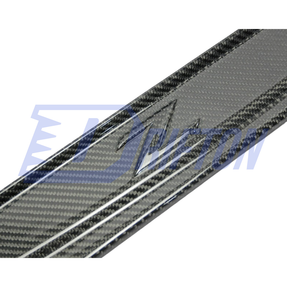 Carbon Fiber Door Sills Scuff Plates Panels Trim For Nissan 370Z Z34 2008-2019