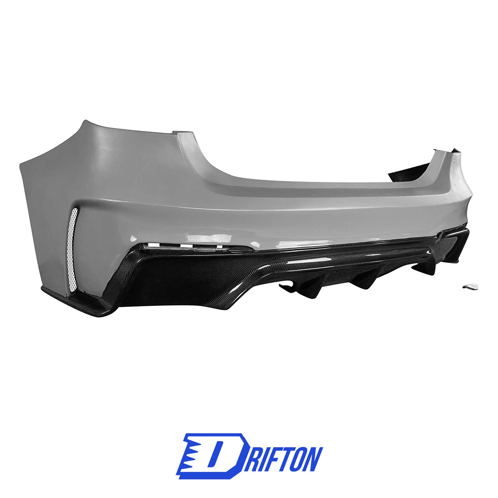 3D Style Semi Carbon Fiber Rear Bumper For BMW M3 M4 F80 F82 F83 2014-2020