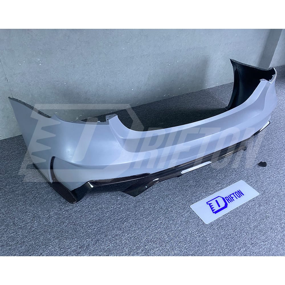 3D Style Semi Carbon Fiber Rear Bumper For BMW M3 M4 F80 F82 F83 2014-2020