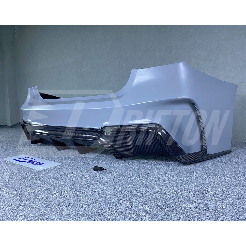 3D Style Semi Carbon Fiber Rear Bumper For BMW M3 M4 F80 F82 F83 2014-2020