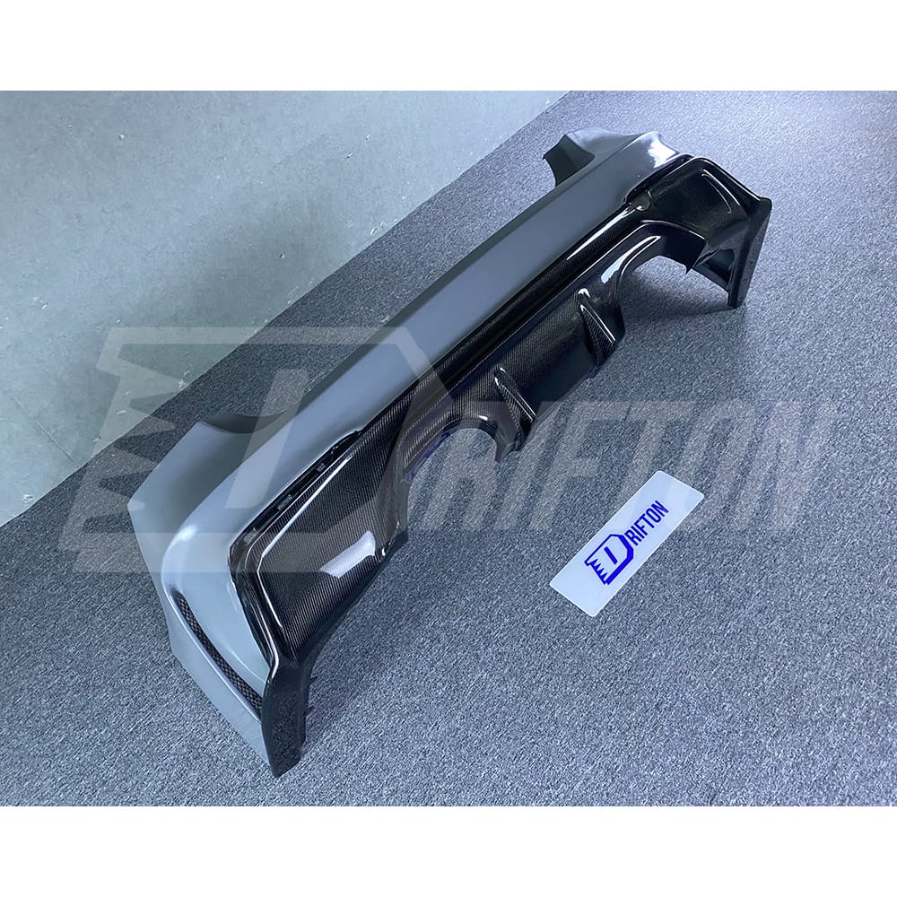 3D Style Semi Carbon Fiber Rear Bumper For BMW M3 M4 F80 F82 F83 2014-2020