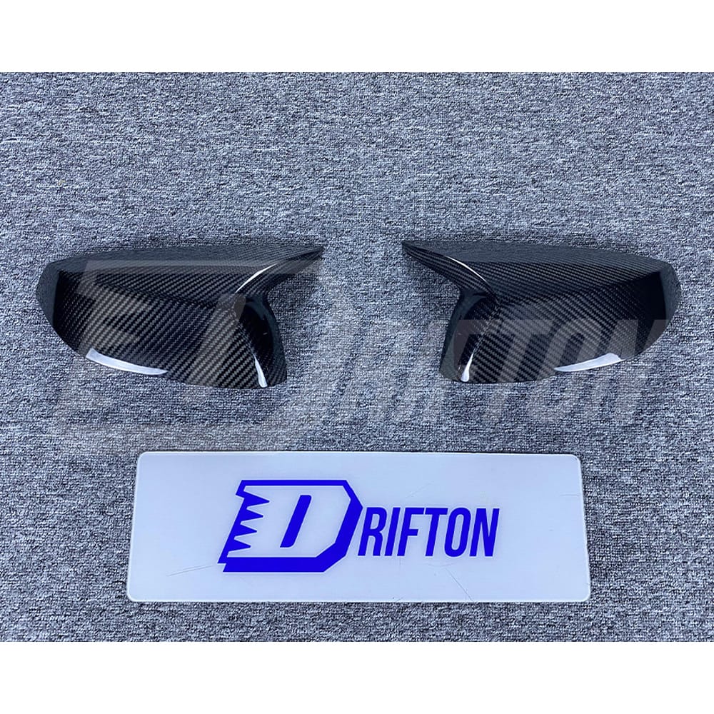 Dry Carbon Fiber Replacement Side Mirror Cover For Infiniti Q50 2013-2024