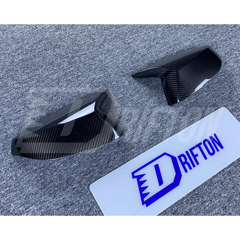 Dry Carbon Fiber Replacement Side Mirror Cover For Infiniti Q50 2013-2024
