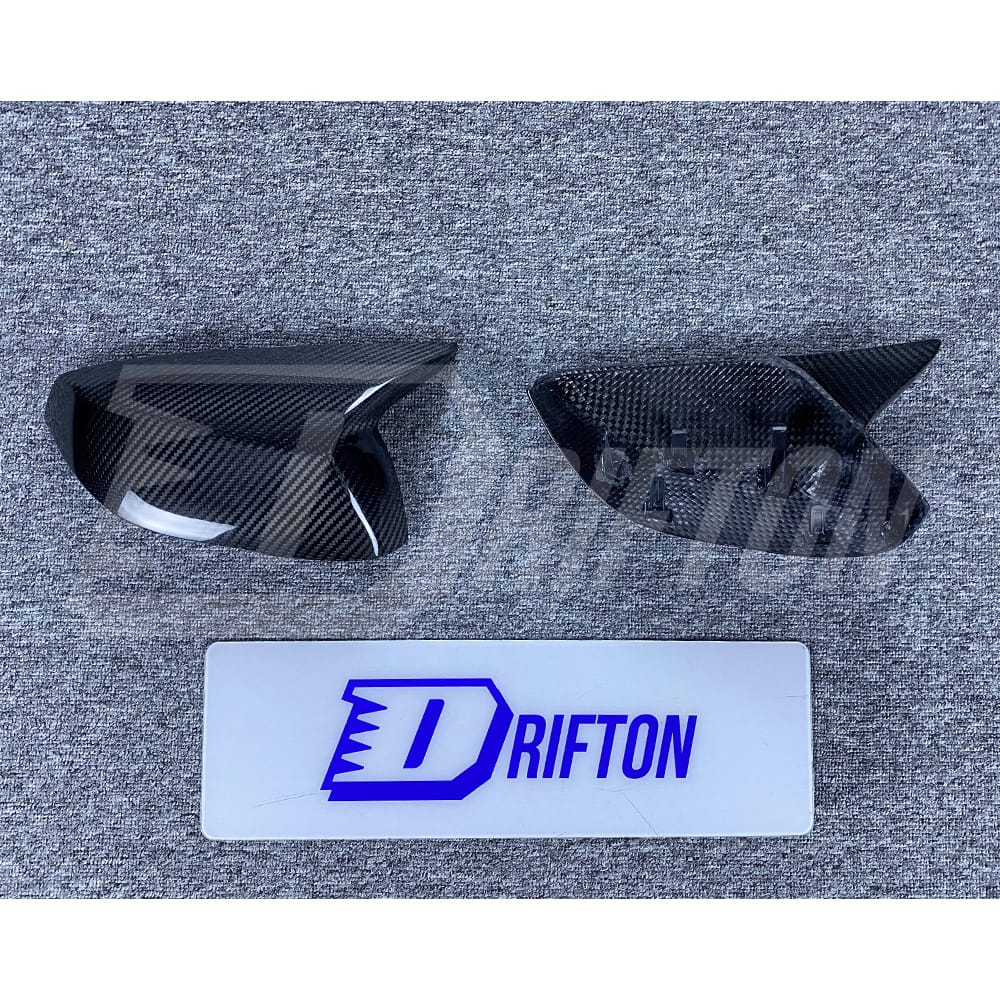 Dry Carbon Fiber Replacement Side Mirror Cover For Infiniti Q50 2013-2024