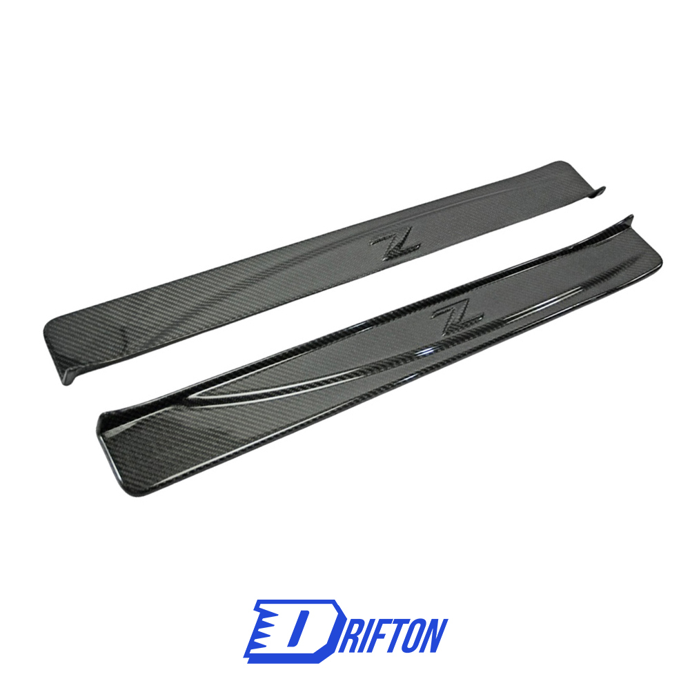 Carbon Fiber Door Sills Scuff Plates Panels Trim For Nissan 370Z Z34 2008-2019