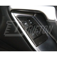 Dry Carbon Fiber Interiors Door Window Switch Lift Cover Trim For Nissan R35 GTR 2008-2016