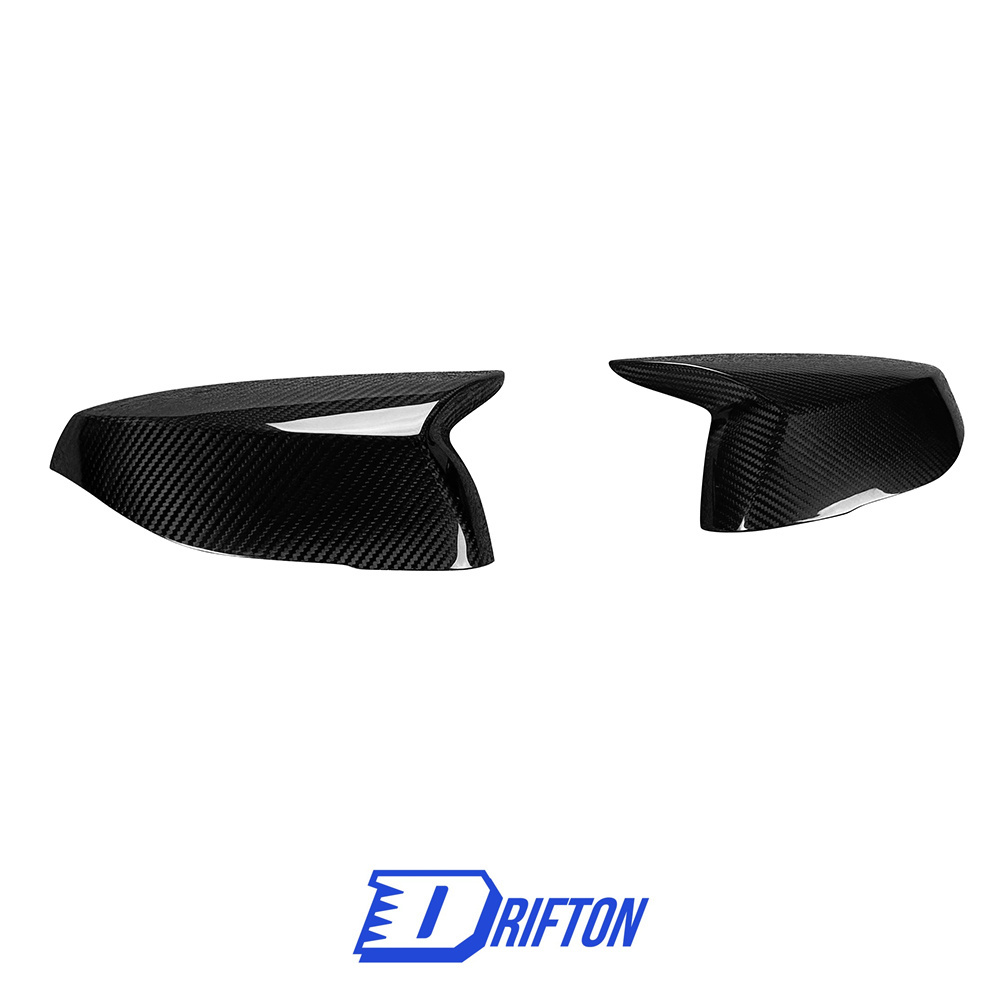Dry Carbon Fiber Replacement Side Mirror Cover For Infiniti Q50 2013-2024