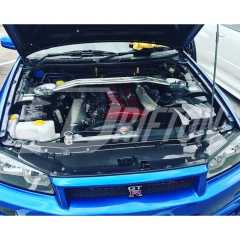 Carbon Fiber Cooling Plate Engine Bay Kit For Nissan R34 GTR 1998-2002