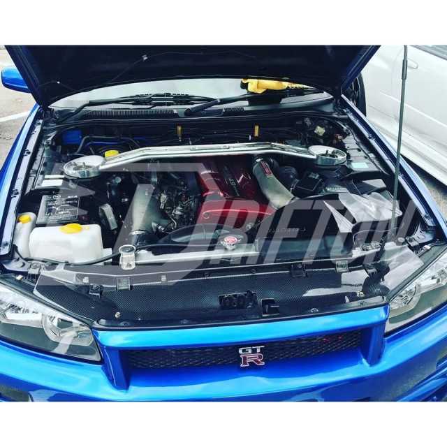 Carbon Fiber Cooling Plate Engine Bay Kit For Nissan R34 GTR 1998-2002