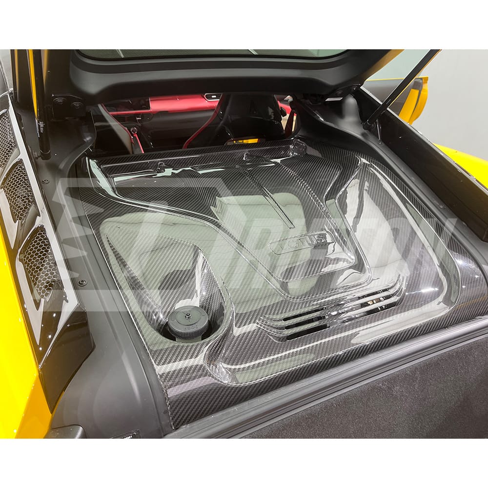 Dry Carbon Fiber Rear Engine Hood Cover For Lotus Emira