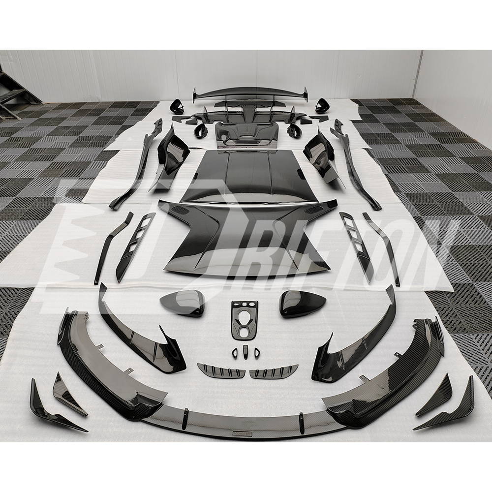 Dry Carbon Fiber Rear Engine Hood Cover For Lotus Emira