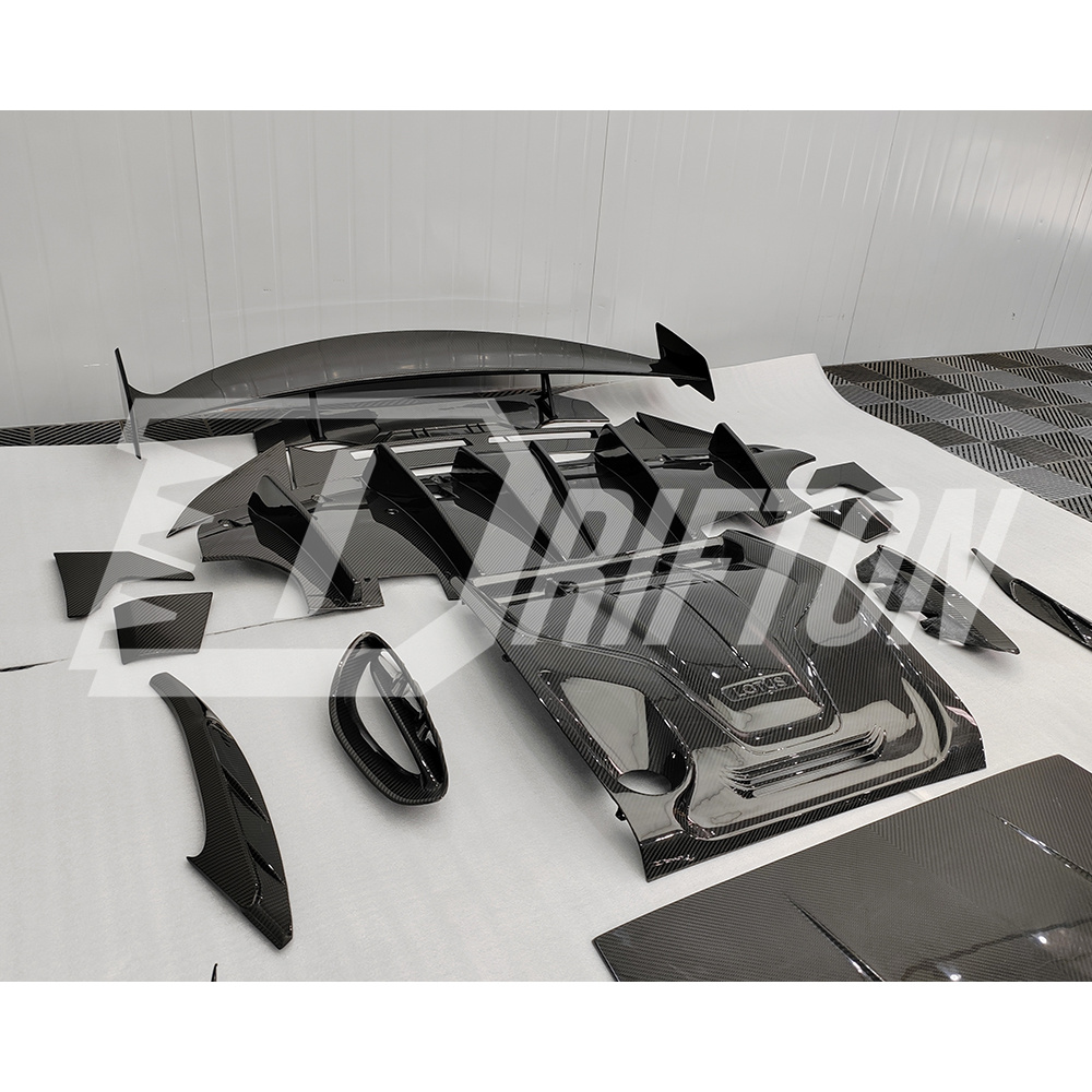 Dry Carbon Fiber Rear Engine Hood Cover For Lotus Emira