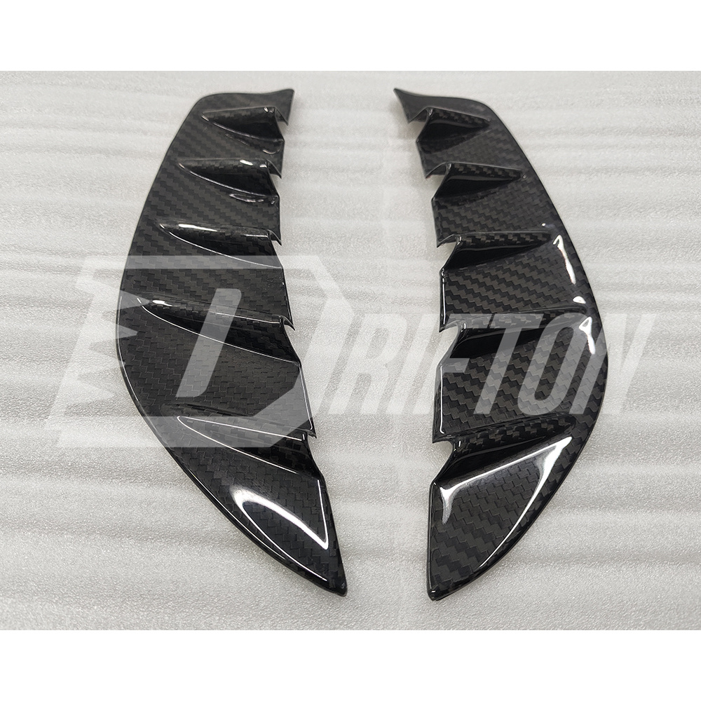 Monotek Style Dry Carbon Fiber Front Bumper Side Air Intake Trim For Lotus Emira