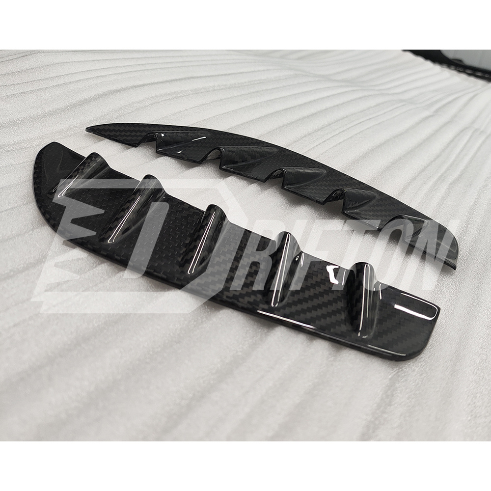 Monotek Style Dry Carbon Fiber Front Bumper Side Air Intake Trim For Lotus Emira