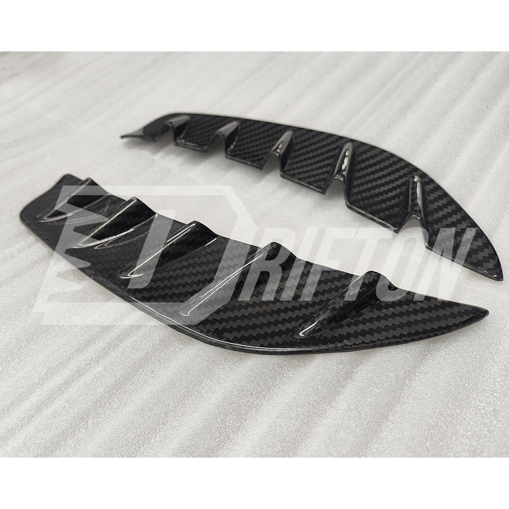 Monotek Style Dry Carbon Fiber Front Bumper Side Air Intake Trim For Lotus Emira
