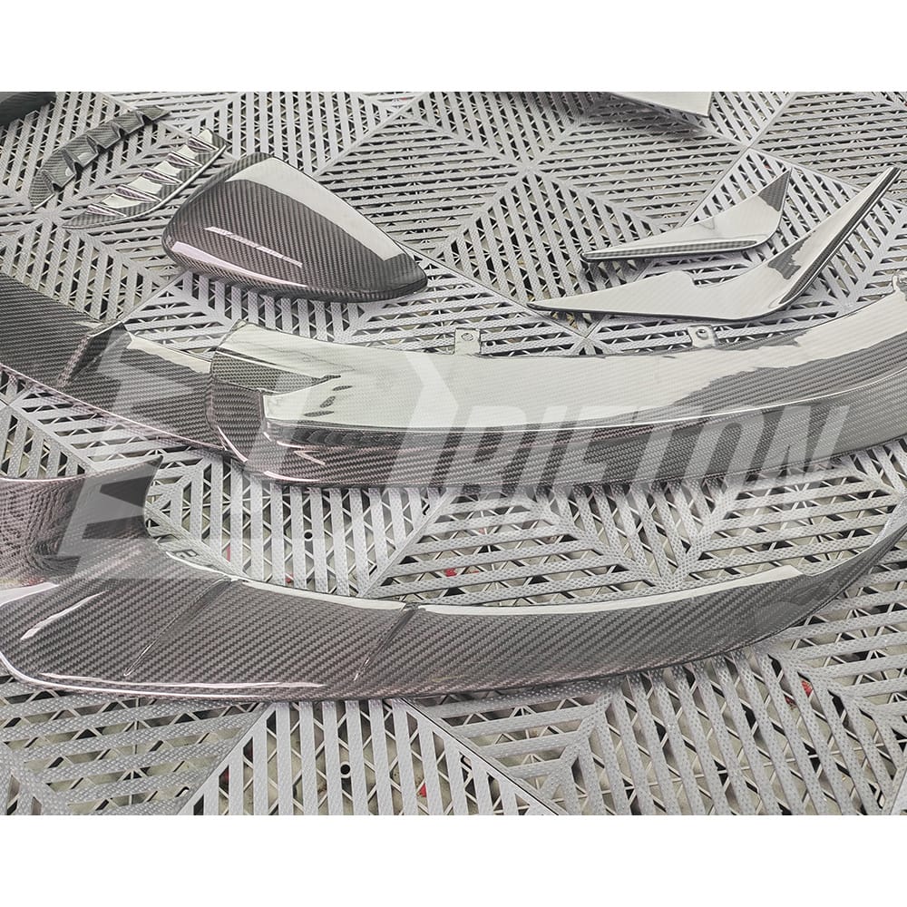 Monotek Style Dry Carbon Fiber Front Lip For Lotus Emira