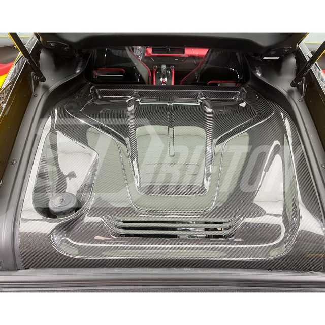 Dry Carbon Fiber Rear Engine Hood Cover For Lotus Emira