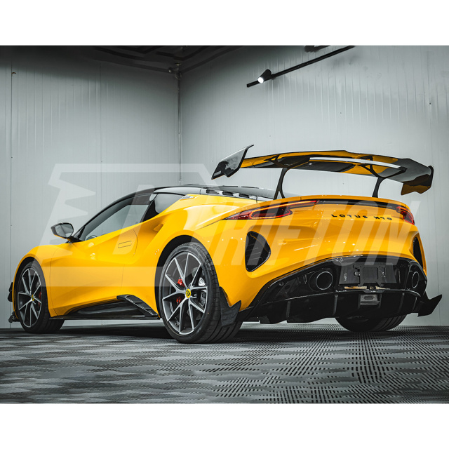 Amans V2 Style Dry Carbon Fiber Rear Spoiler GT Wing For Lotus Emira
