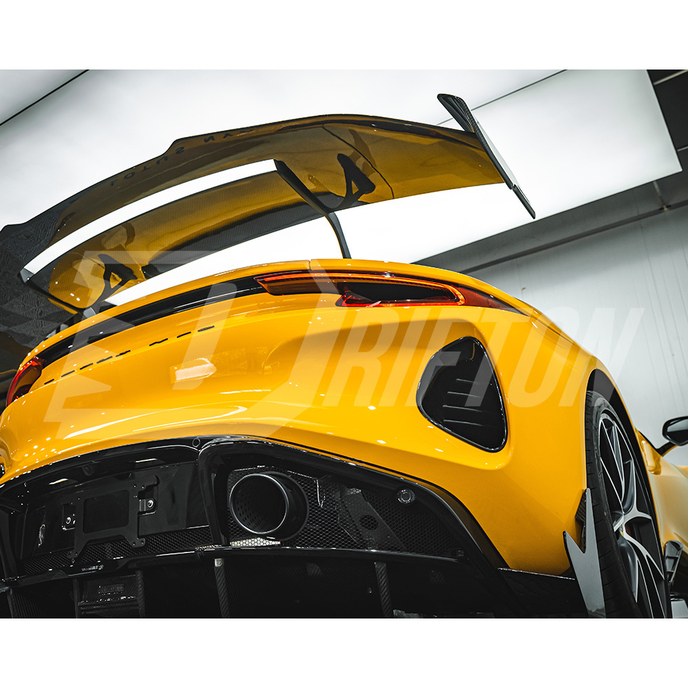 Amans V2 Style Dry Carbon Fiber Rear Spoiler GT Wing For Lotus Emira
