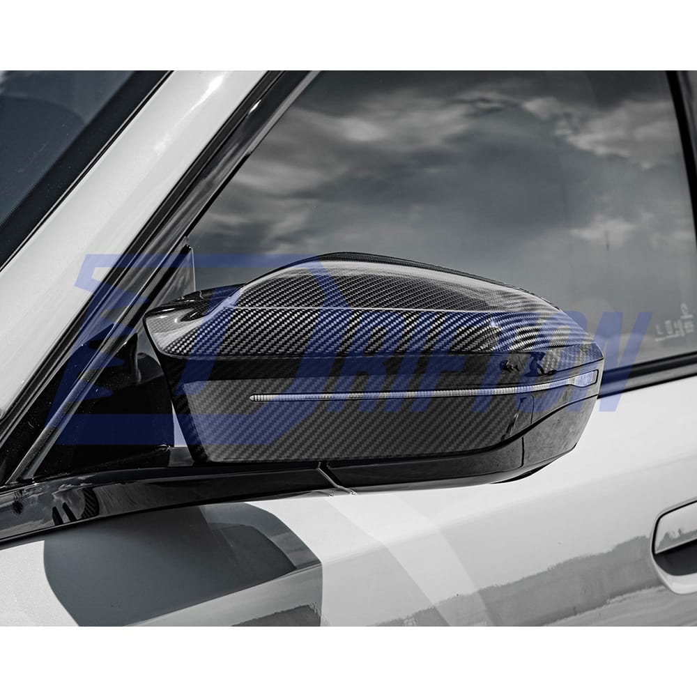 MP Style Dry Carbon Fiber Replacement Side Mirror Housing For BMW 5 Series G60 M5 G90 LHD RHD 2024-On