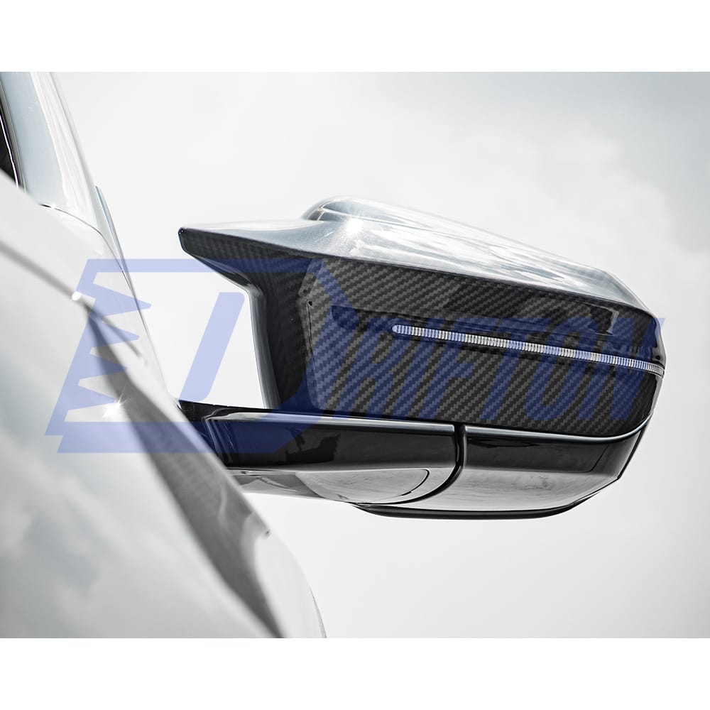 MP Style Dry Carbon Fiber Replacement Side Mirror Housing For BMW 5 Series G60 M5 G90 LHD RHD 2024-On