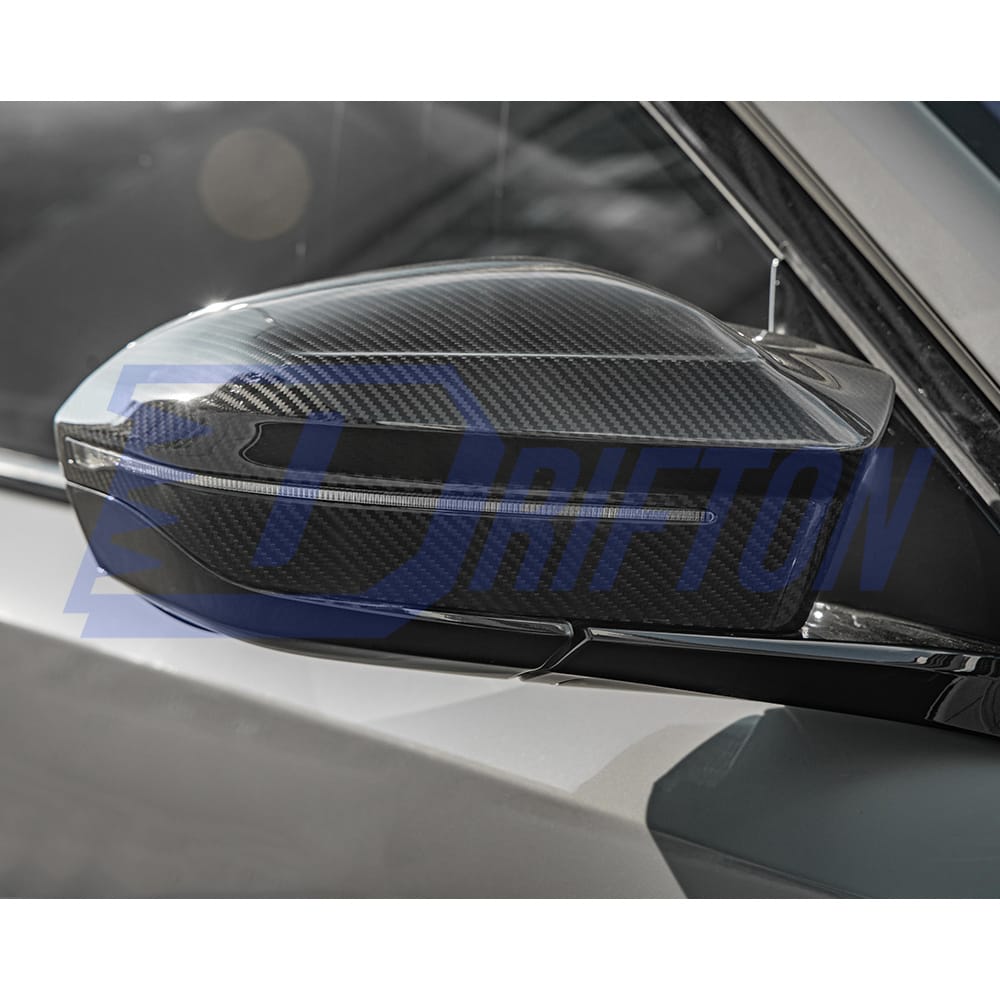 MP Style Dry Carbon Fiber Replacement Side Mirror Housing For BMW 5 Series G60 M5 G90 LHD RHD 2024-On