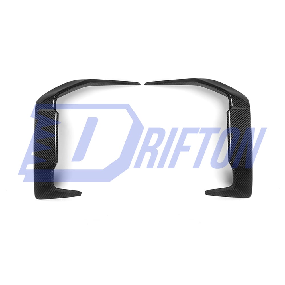 SQ Style Dry Carbon Fiber Front Bumper Side Canards For BMW 5 Series G60 2024-On
