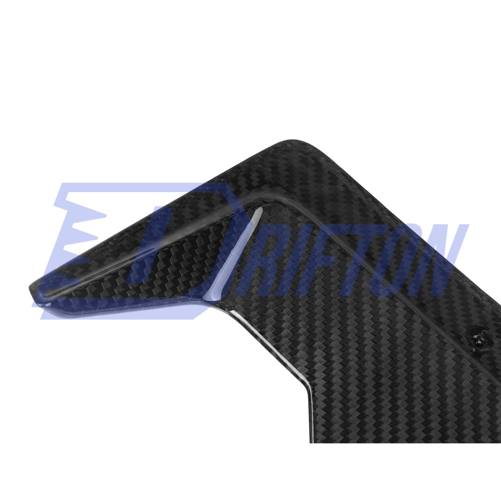 SQ Style Dry Carbon Fiber Front Bumper Side Canards For BMW 5 Series G60 2024-On