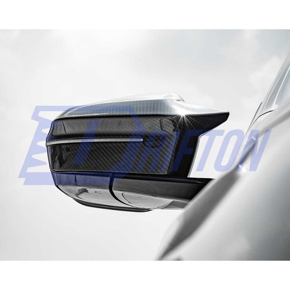MP Style Dry Carbon Fiber Replacement Side Mirror Housing For BMW 5 Series G60 M5 G90 LHD RHD 2024-On
