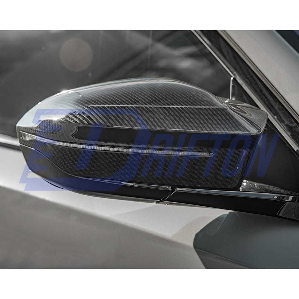 MP Style Dry Carbon Fiber Replacement Side Mirror Housing For BMW 5 Series G60 M5 G90 LHD RHD 2024-On