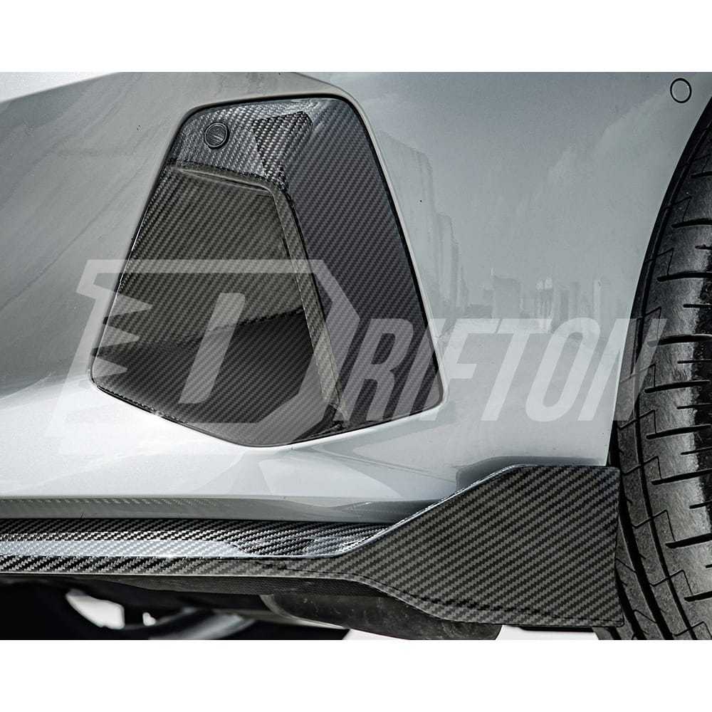 OEM Style Dry Carbon Fiber Front Bumper Side Air Vents For BMW 5 Series G60 2024-On
