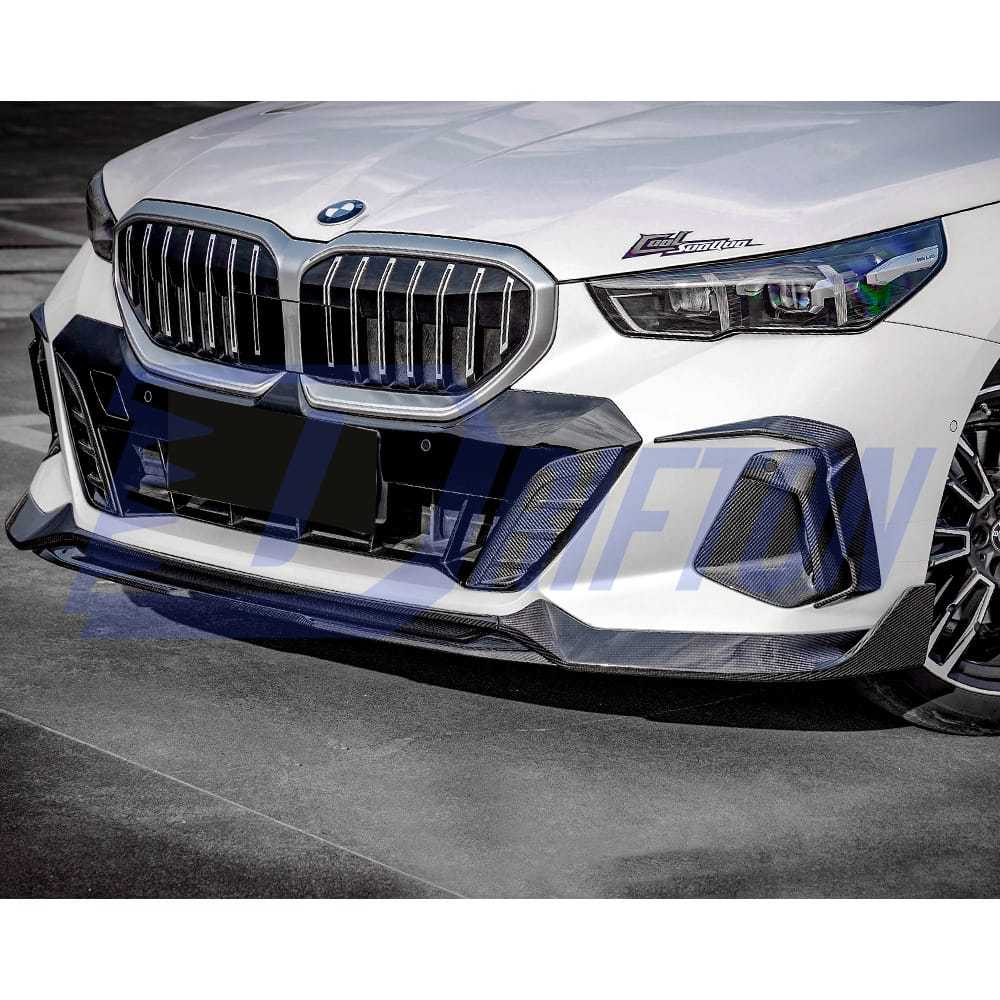 SQ Style Dry Carbon Fiber Front Lip For BMW 5 Series G60 2024-On
