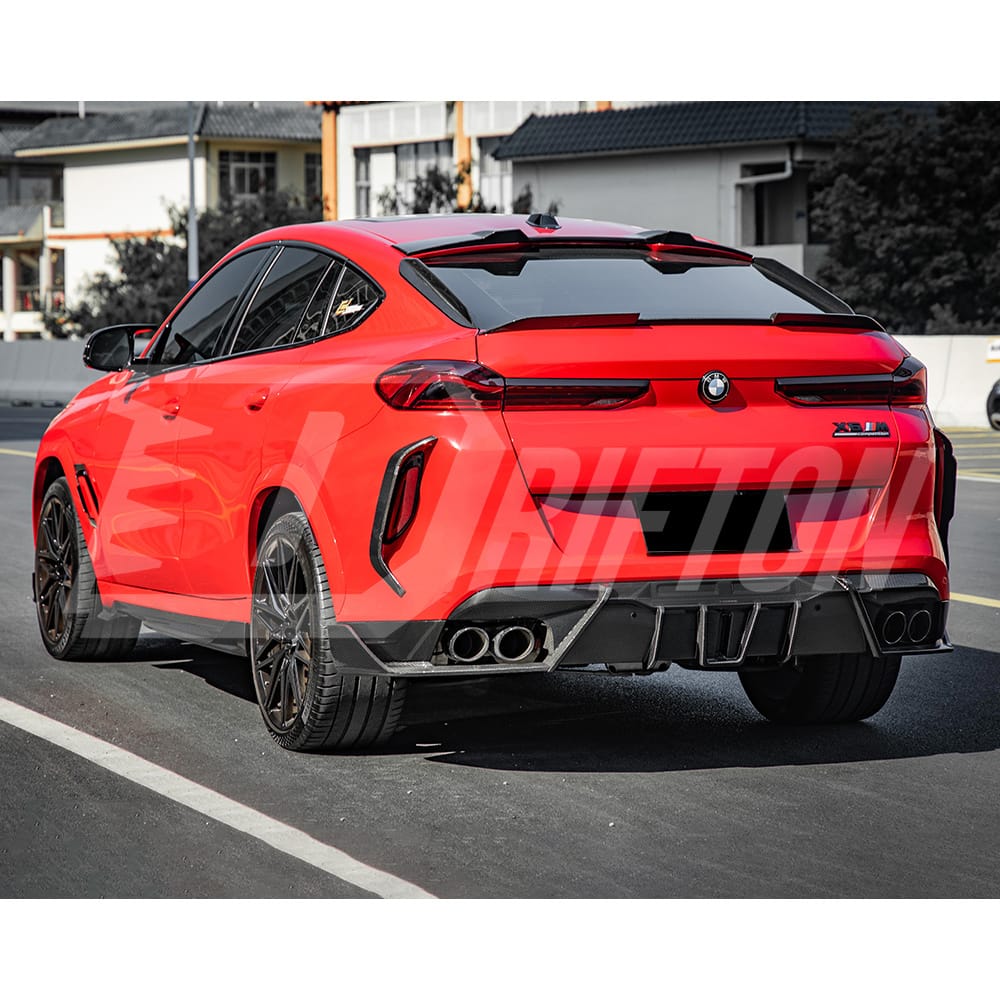 MP Style Dry Carbon Fiber Rear Spoiler Wing For BMW F96 X6M 2019-2025
