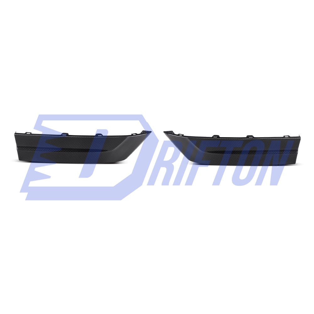 OEM Style Dry Carbon Fiber Rear Bumper Side Spats For BMW X6M F96 2019-On