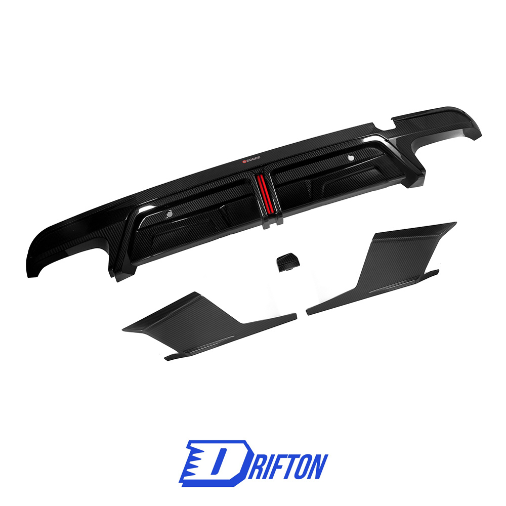 SQ Brake Lamp Style Dry Carbon Fiber Rear Diffuser For BMW X5M F95 2019-On