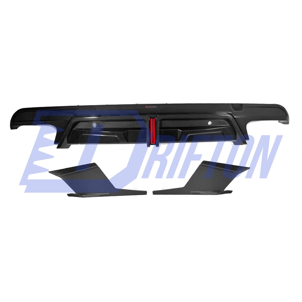 SQ Brake Lamp Style Dry Carbon Fiber Rear Diffuser For BMW X5M F95 2019-On
