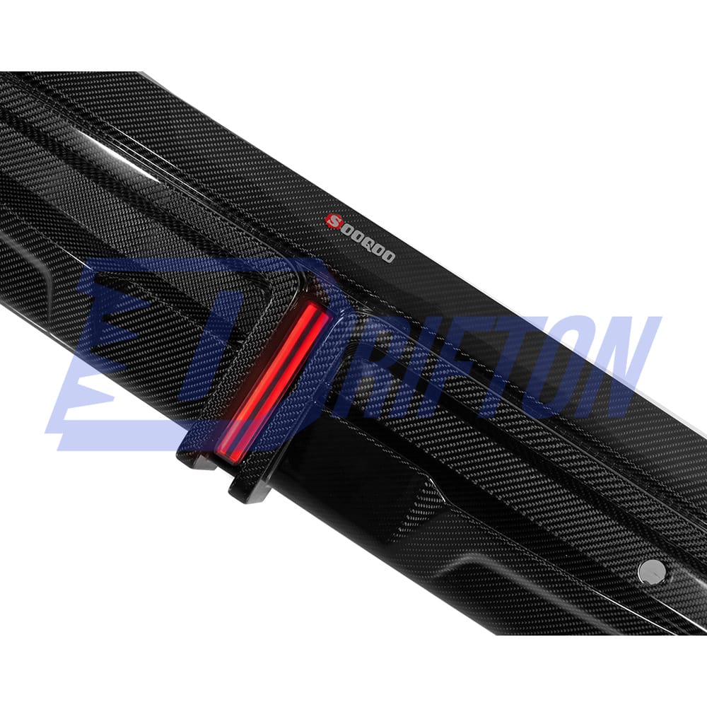 SQ Brake Lamp Style Dry Carbon Fiber Rear Diffuser For BMW X5M F95 2019-On