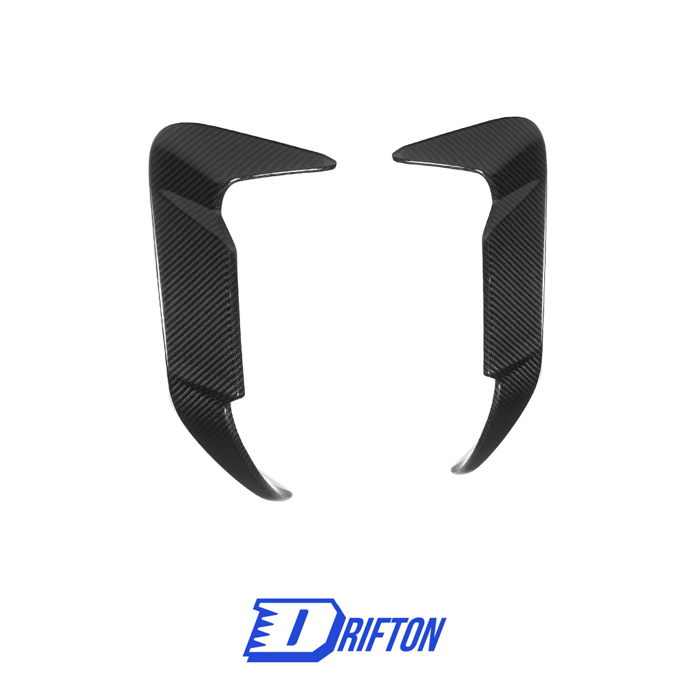 SQ Style Dry Carbon Fiber Rear Bumper Canards For BMW X5M F95 2019-On