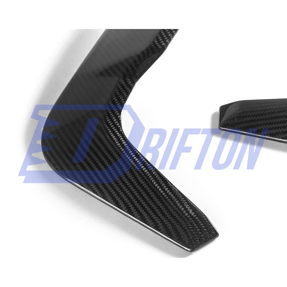 SQ Style Dry Carbon Fiber Rear Bumper Side Canards For BMW X6M F96 2019-On