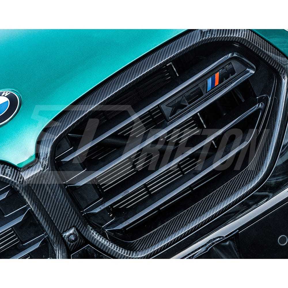 Dry Carbon Fiber Front Bumper Grille For BMW X5M F95 LCI 2024-On