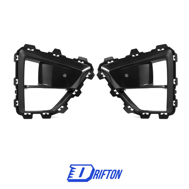 OEM Style Dry Carbon Fiber Front Bumper Side Vents For BMW X5M F95 LCI 2024-On
