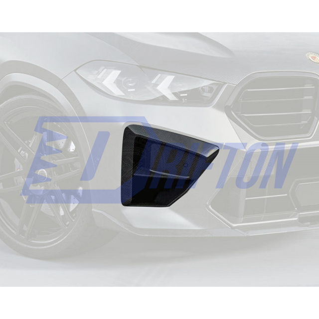 OEM Style Dry Carbon Fiber Front Bumper Side Vents For BMW X6M F96 LCI 2024-On