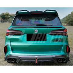SQ Brake Lamp Style Dry Carbon Fiber Rear Diffuser For BMW X5M F95 2019-On