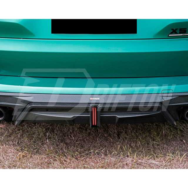 SQ Brake Lamp Style Dry Carbon Fiber Rear Diffuser For BMW X5M F95 2019-On